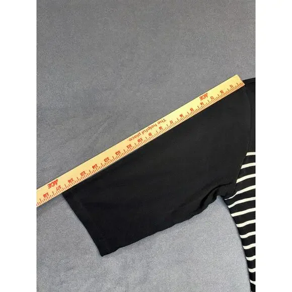 Karen Scott Womens Size XXL Giraffe Safari Gemstone Blouse Shirt Top Black/White - Picture 7 of 9